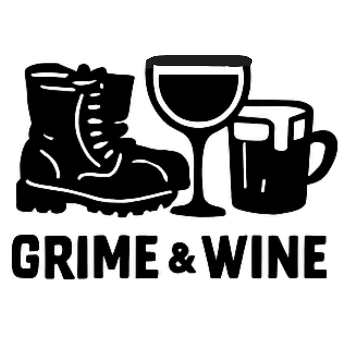 Grime and Wine Vinyl Decal