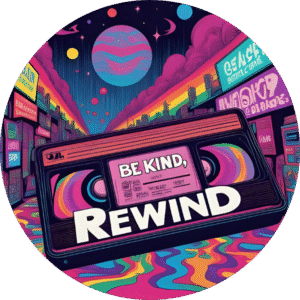 Be Kind, Rewind Retro Sticker