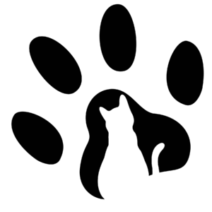 Cat Pawprint with Cat Vinyl Decal