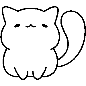 Cute Cat Vinyl Decal