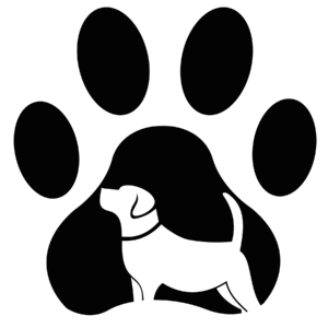 Dog Pawprint with Dog Vinyl Decal